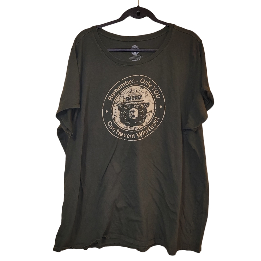 Torrid Smokey the Bear Olive T-Shirt - Size 5 - 26/28 - Pre-owned